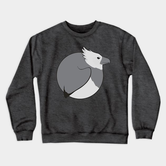 Bird Balls:  Harpy Eagle Crewneck Sweatshirt by Naturally Curvy